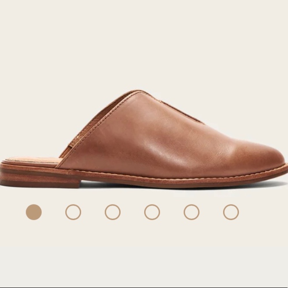 Frye Nolan Seam Mules Women’s size 8.5 tobacco